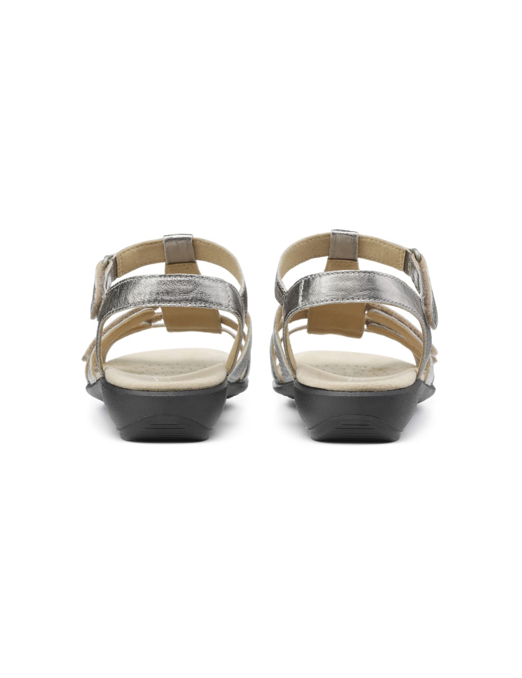 Sol Wide Fit Leather Metallic Sandals 4 of 4