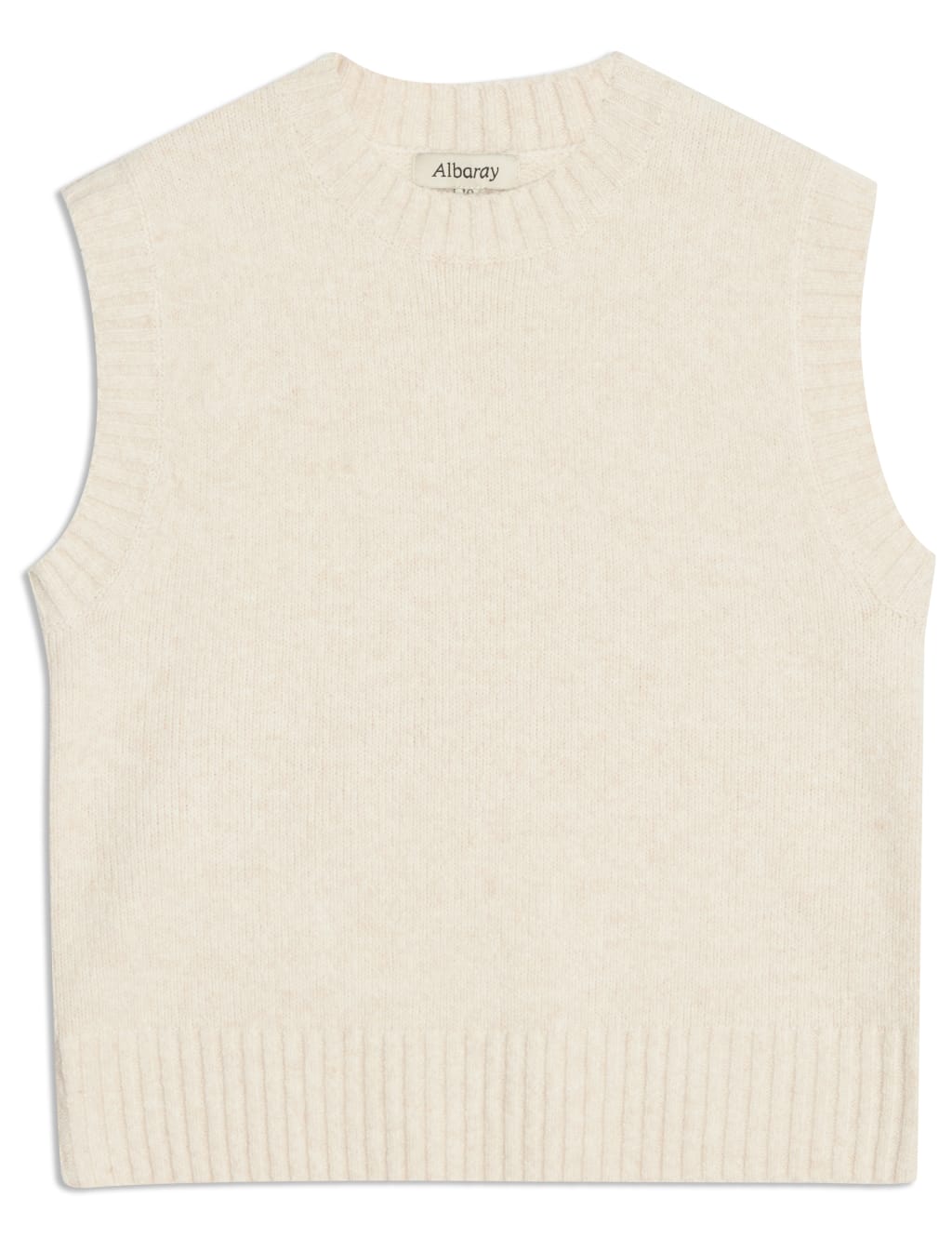 Crew Neck Knitted Vest with Wool 2 of 5