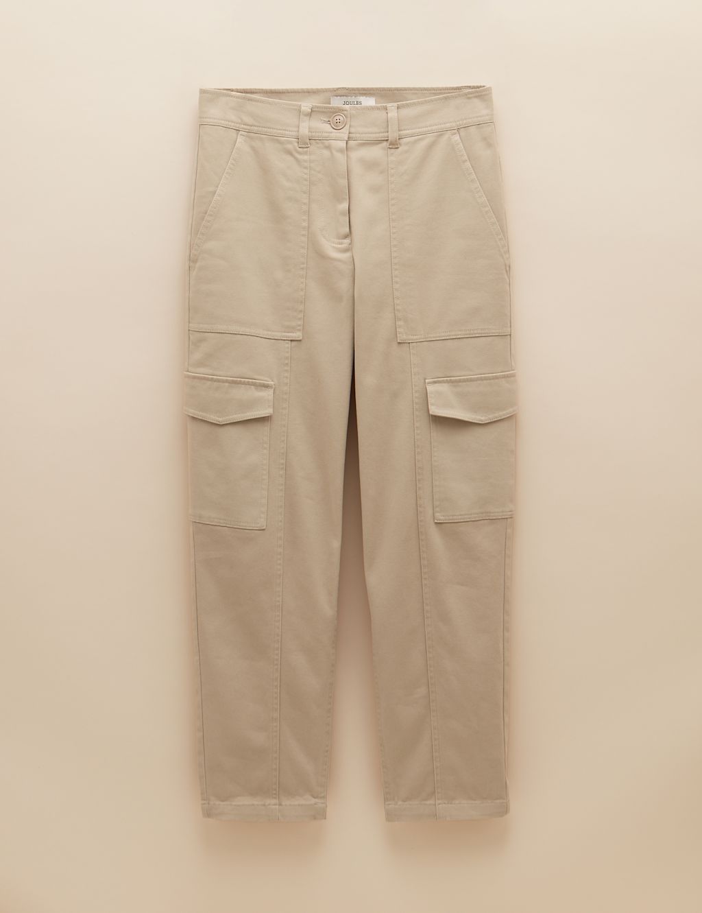 Cotton Rich Cargo Straight Leg Trousers 2 of 6