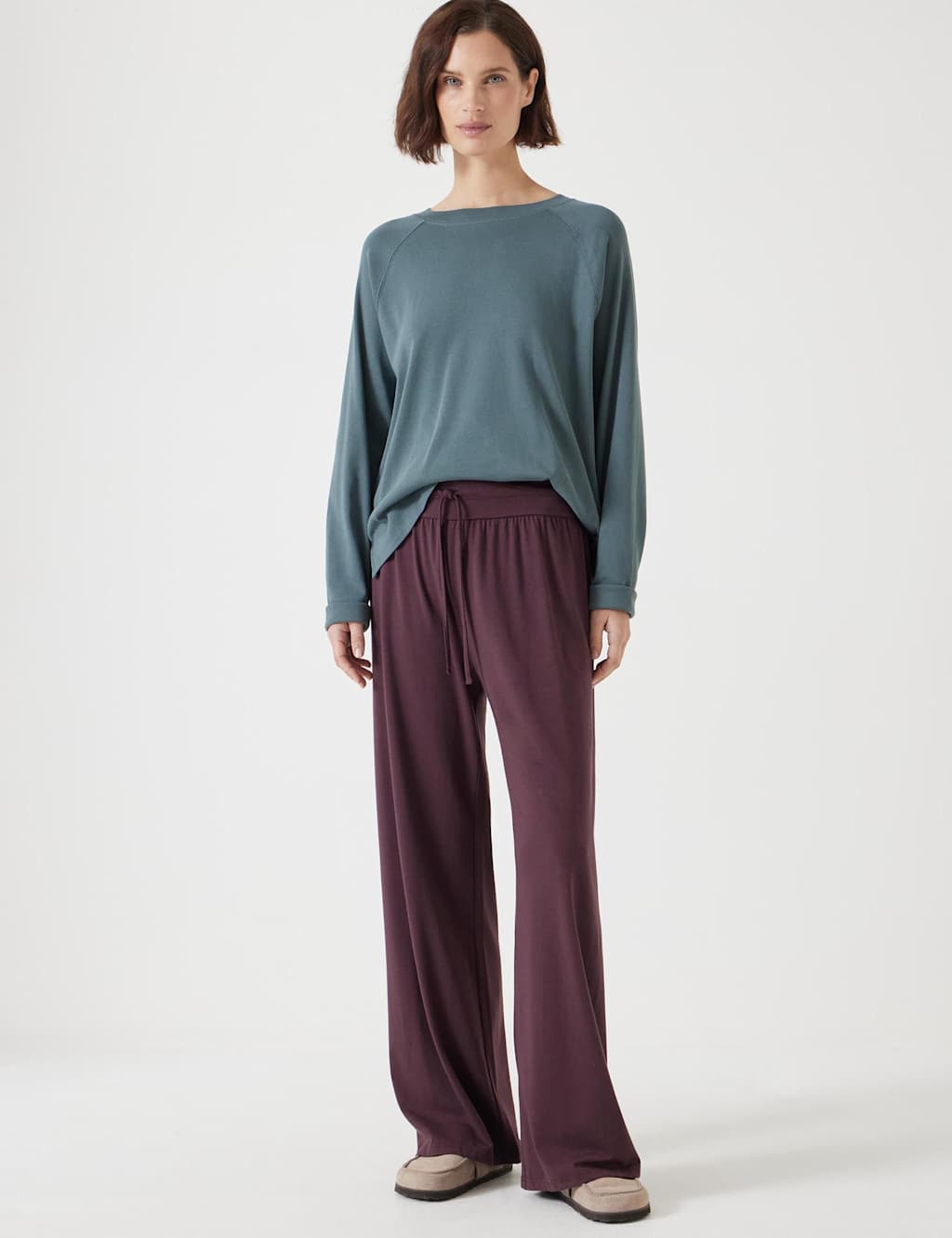 Pure Cotton Slash Neck Raglan Top 3 of 5