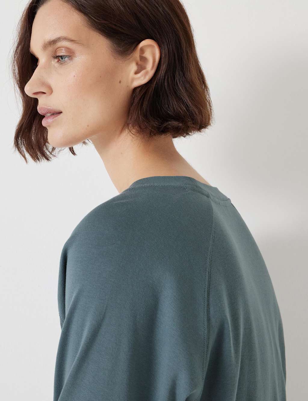 Pure Cotton Slash Neck Raglan Top 5 of 5