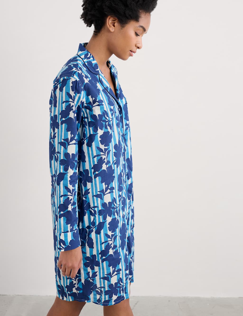 Pure Cotton Floral Nightshirt 4 of 4