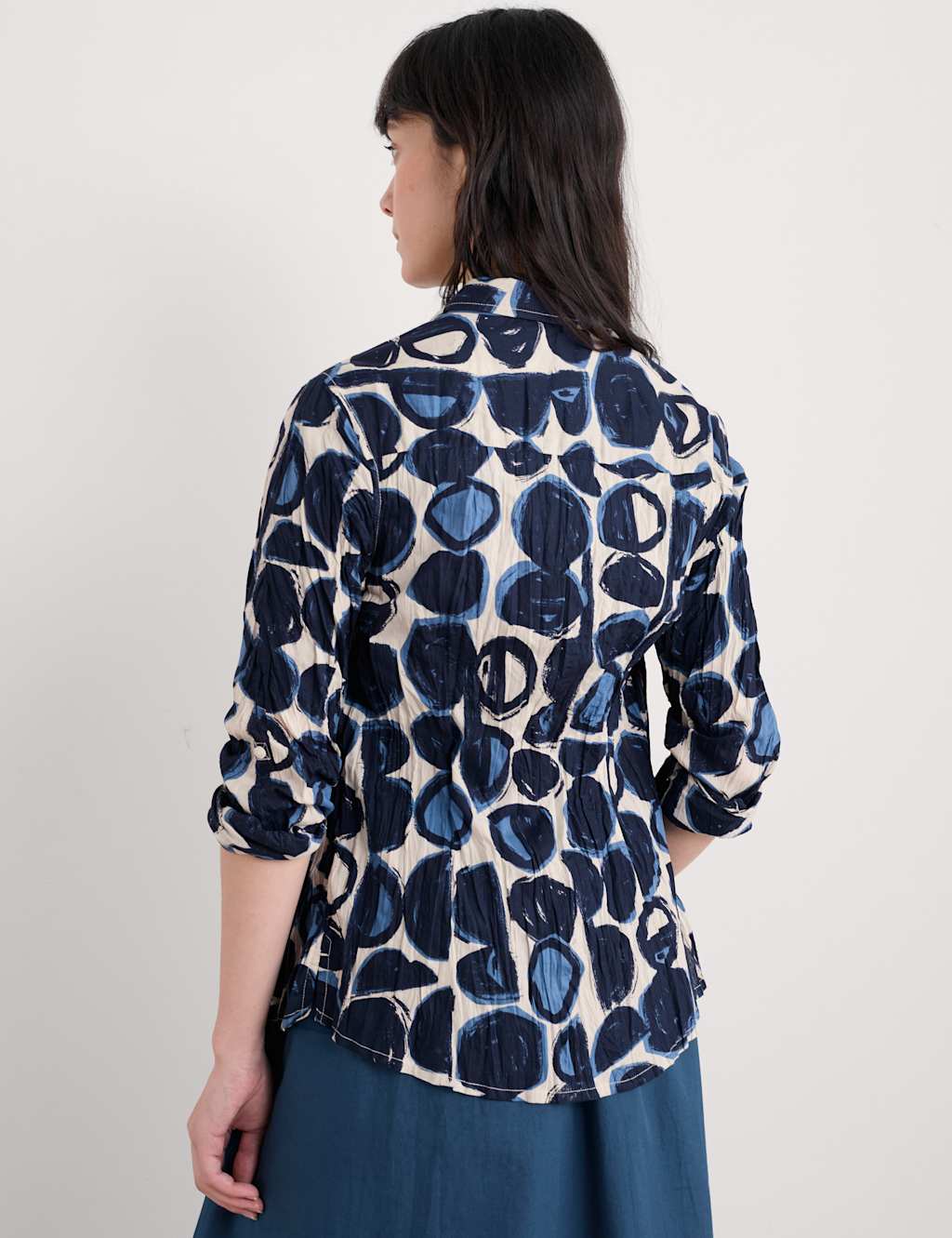 Pure Cotton Geometric Textured Shirt 3 of 5