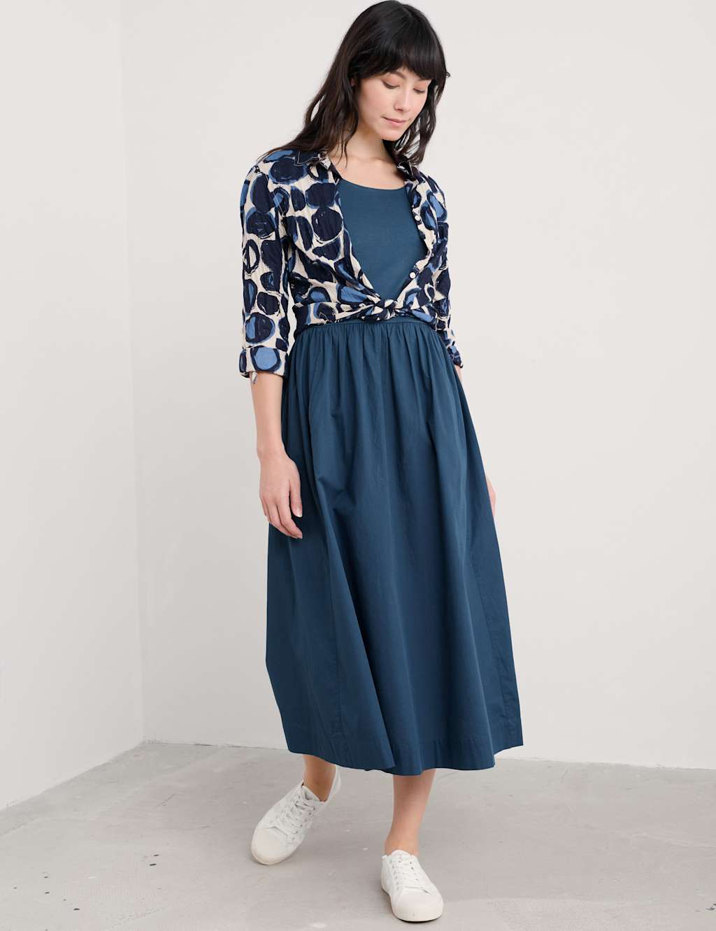Pure Cotton Geometric Textured Shirt 4 of 5
