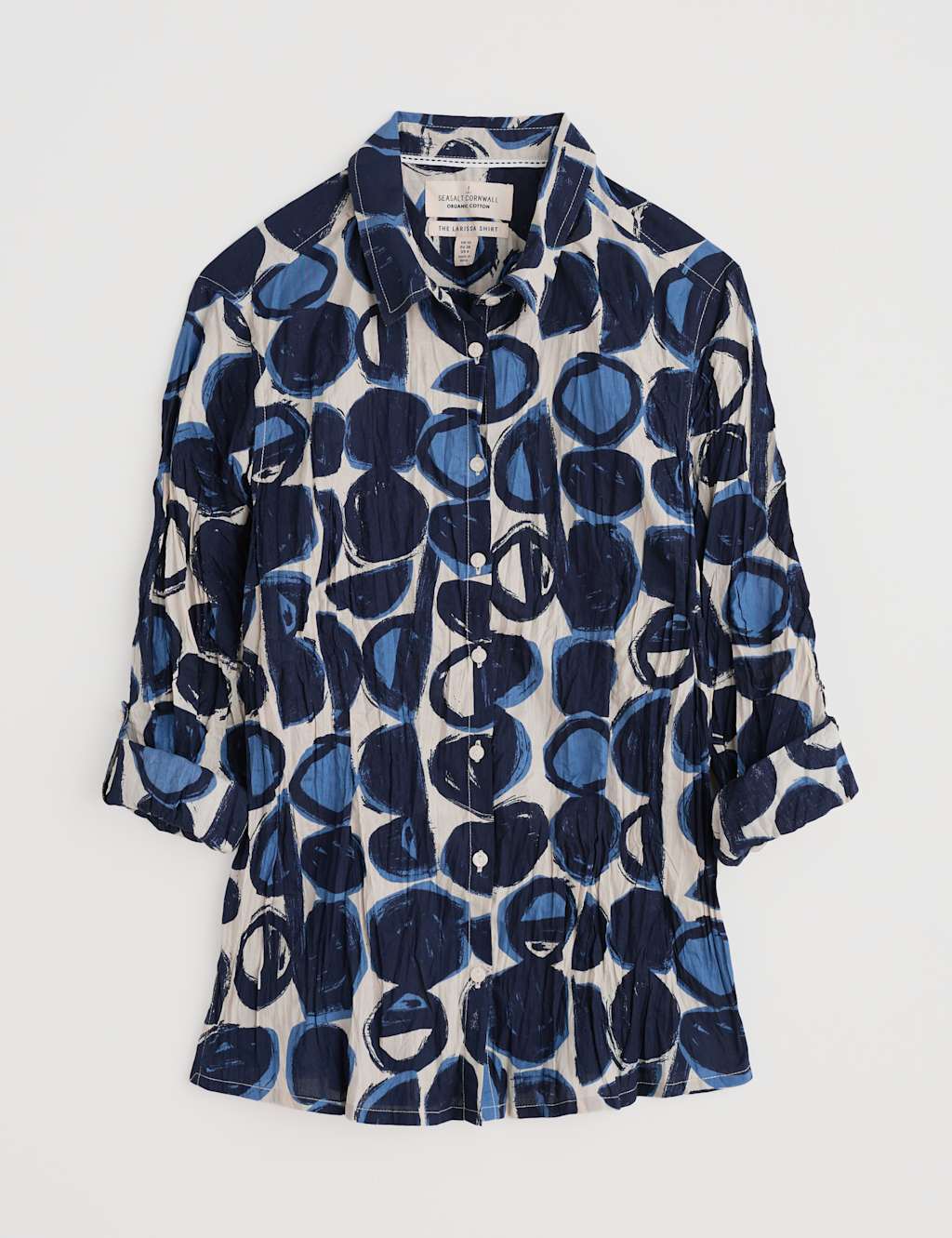 Pure Cotton Geometric Textured Shirt 2 of 5
