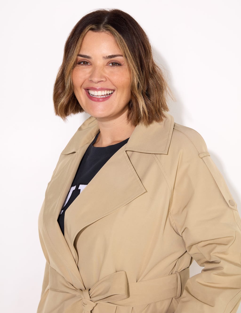Cotton Blend Longline Trench Coat 3 of 7