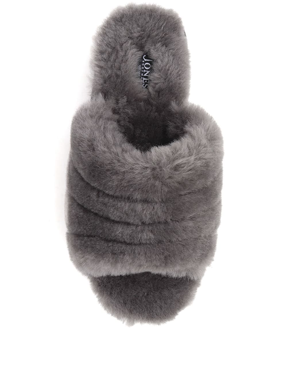 F&f faux fur open toe mule slippers discount
