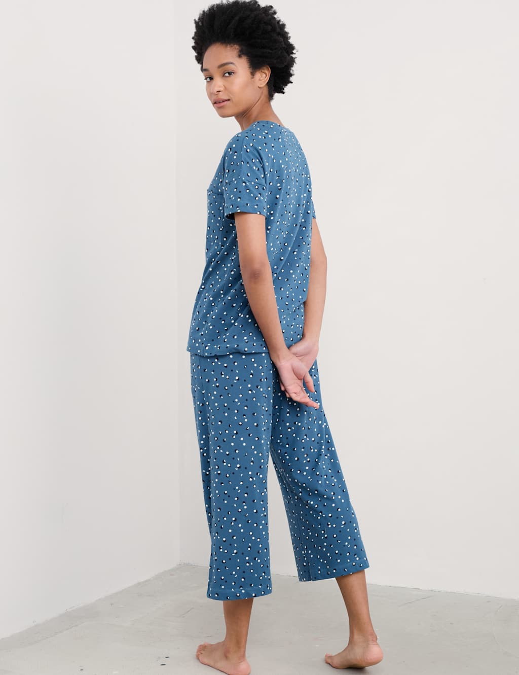 Cotton Rich Printed Pyjama Set 4 of 4