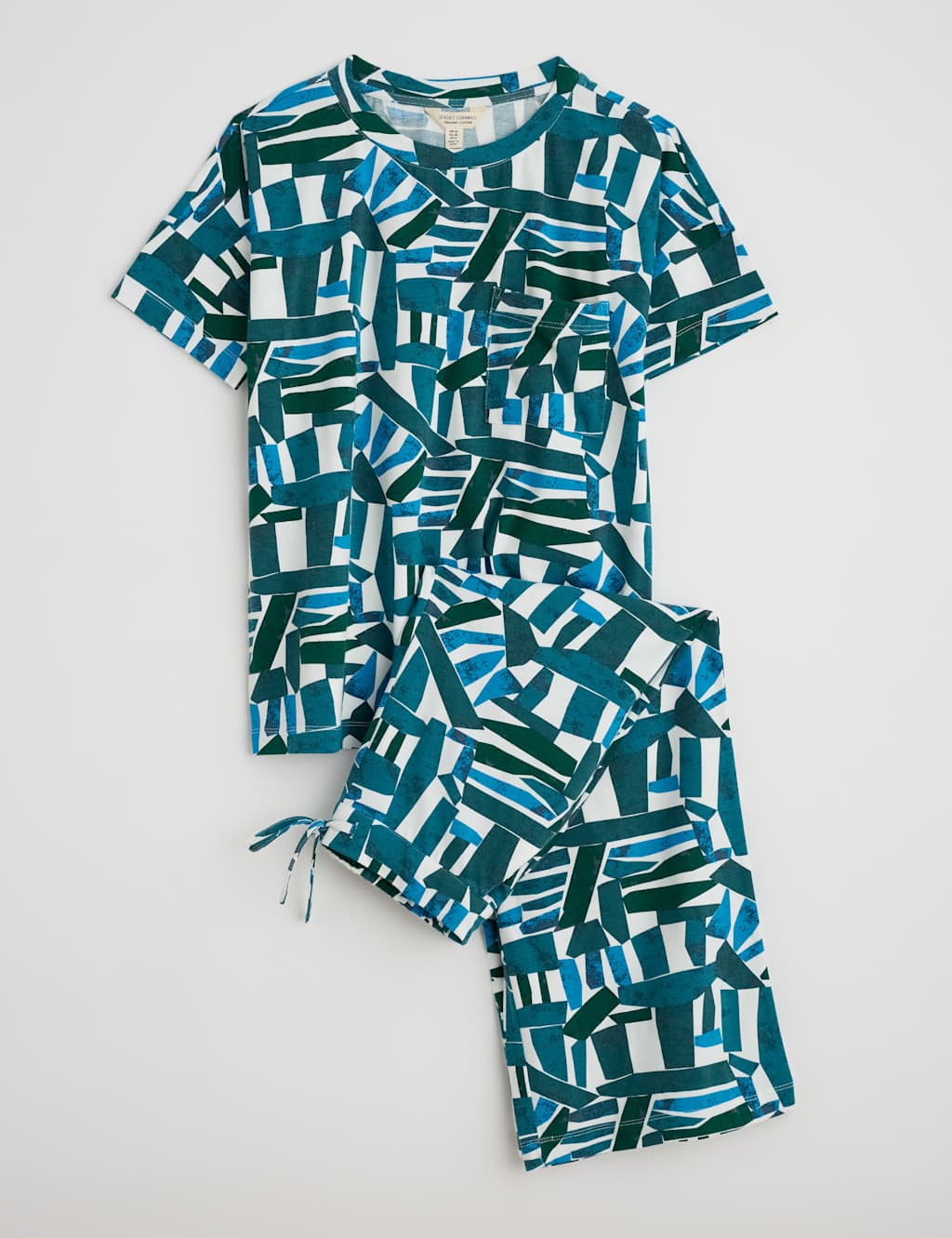 Cotton Rich Abstract Print Pyjama Set 2 of 4