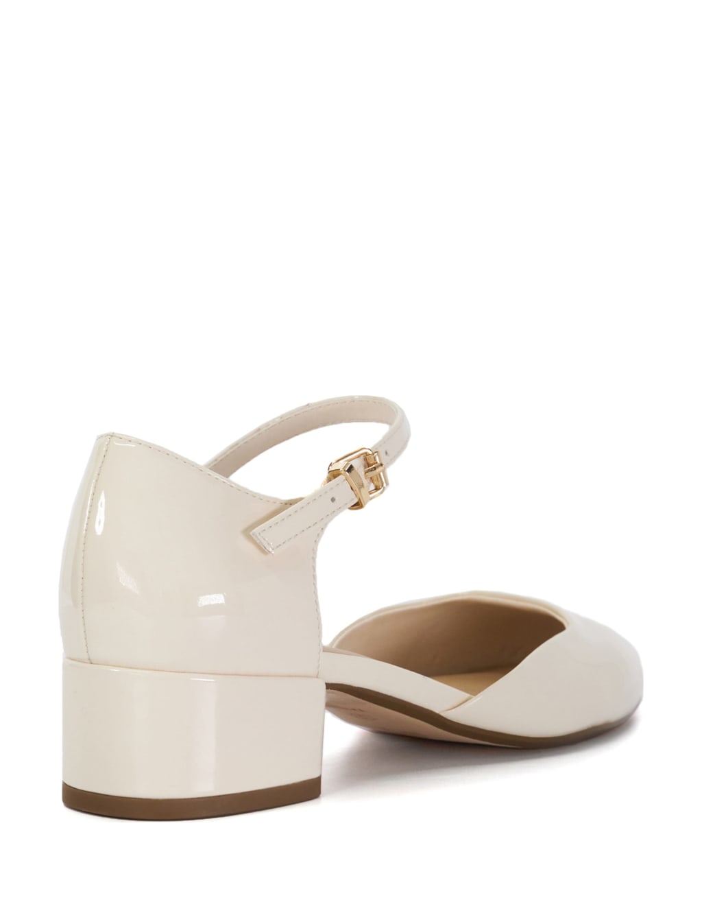 Buckle Block Heel Court Shoes 4 of 4