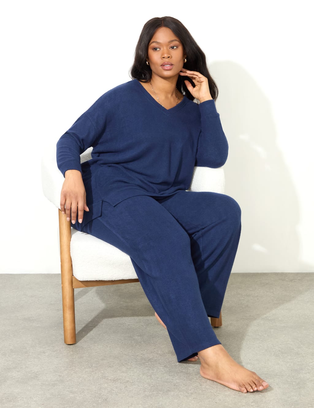 Elasticated Waist Wide Leg Trousers 3 of 4