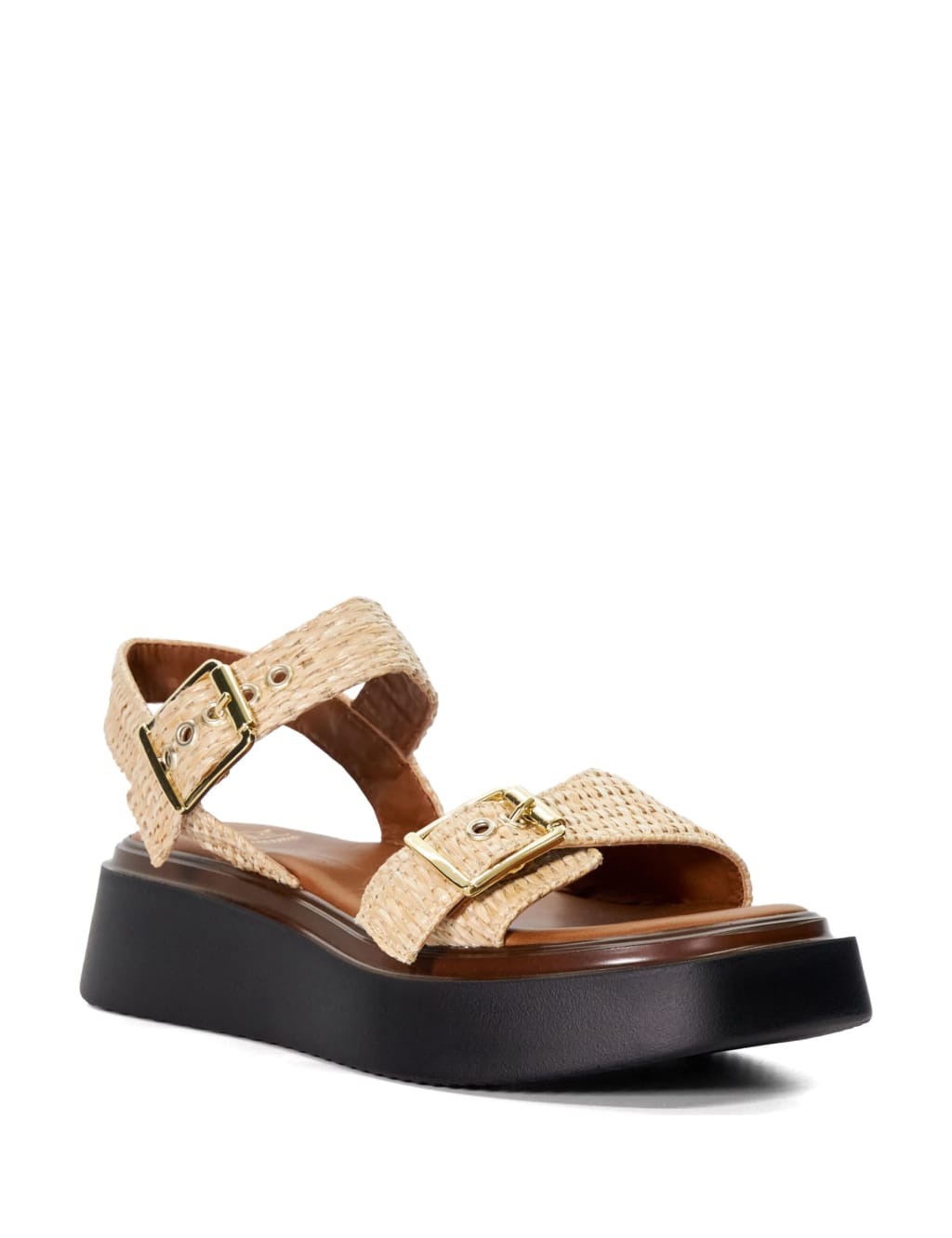 Leather Buckle Flatform Espadrilles 2 of 5