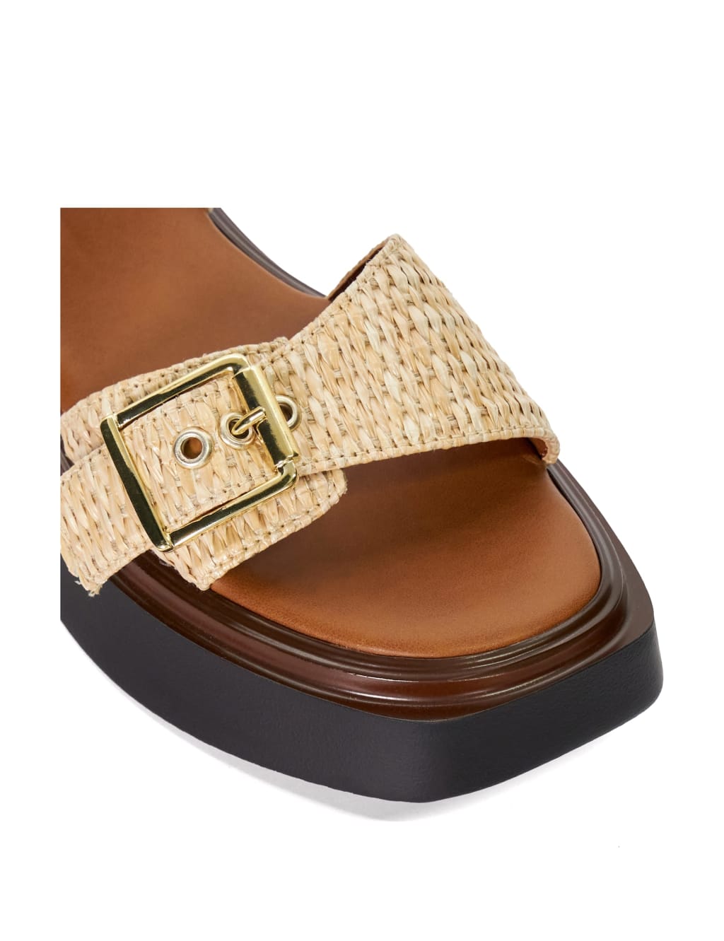 Leather Buckle Flatform Espadrilles 5 of 5