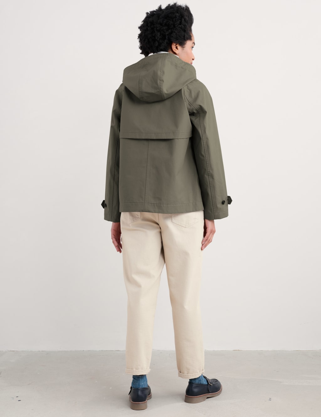 Pure Cotton Hooded Raincoat 4 of 4