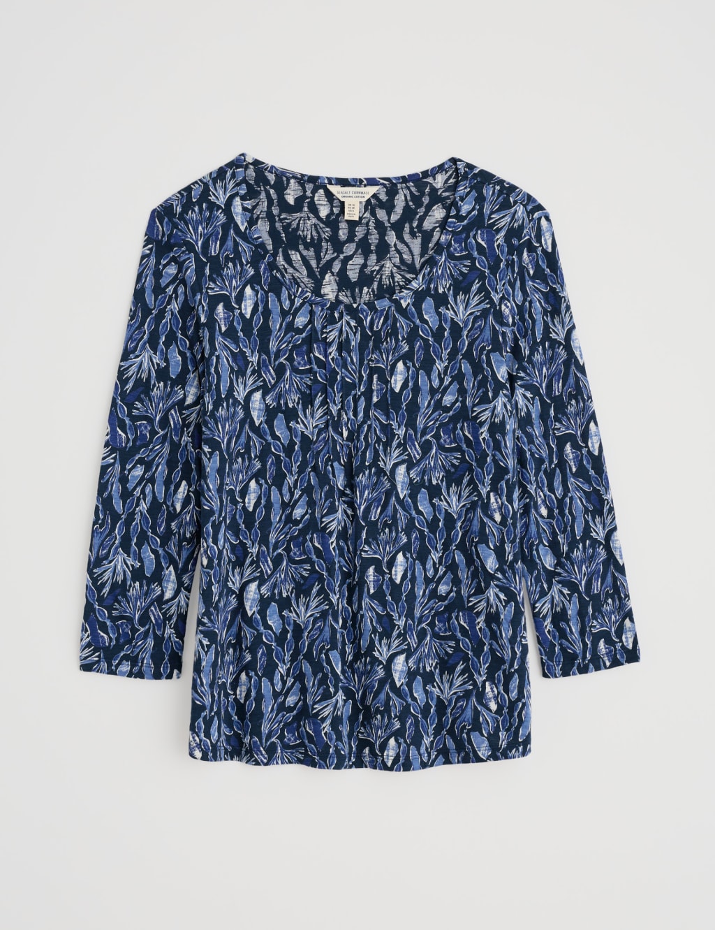 Pure Cotton Floral Scoop Neck Relaxed Top 2 of 4