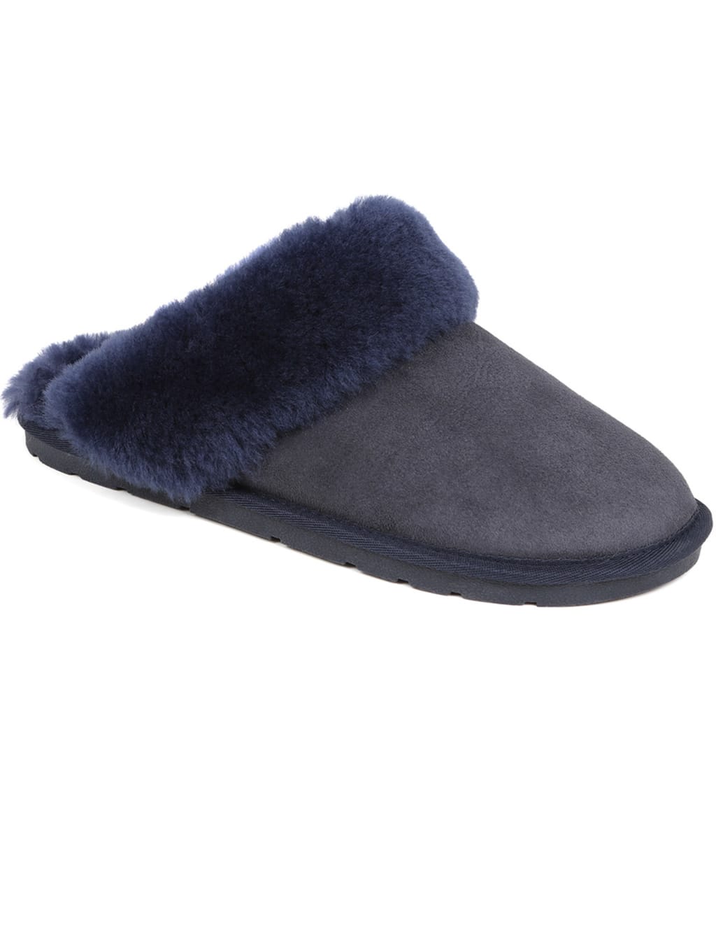 Leather Sheepskin Mule Slippers 5 of 7
