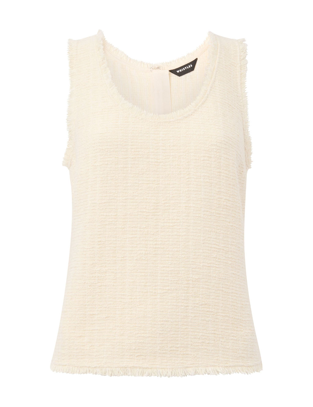 Cotton Blend Textured Scoop Neck Vest Top 2 of 4