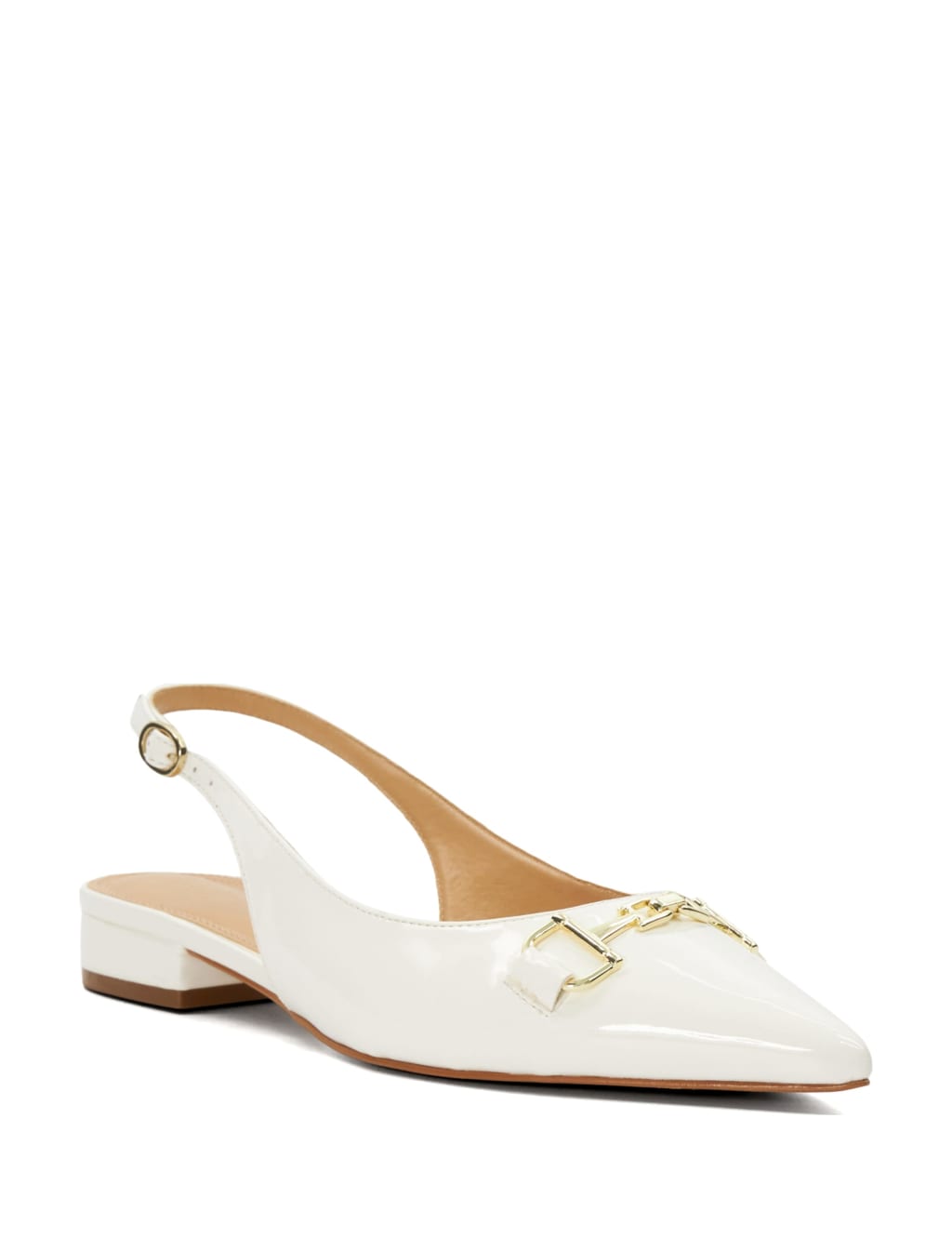 Wide Fit Buckle Flat Slingback Shoes 2 of 5