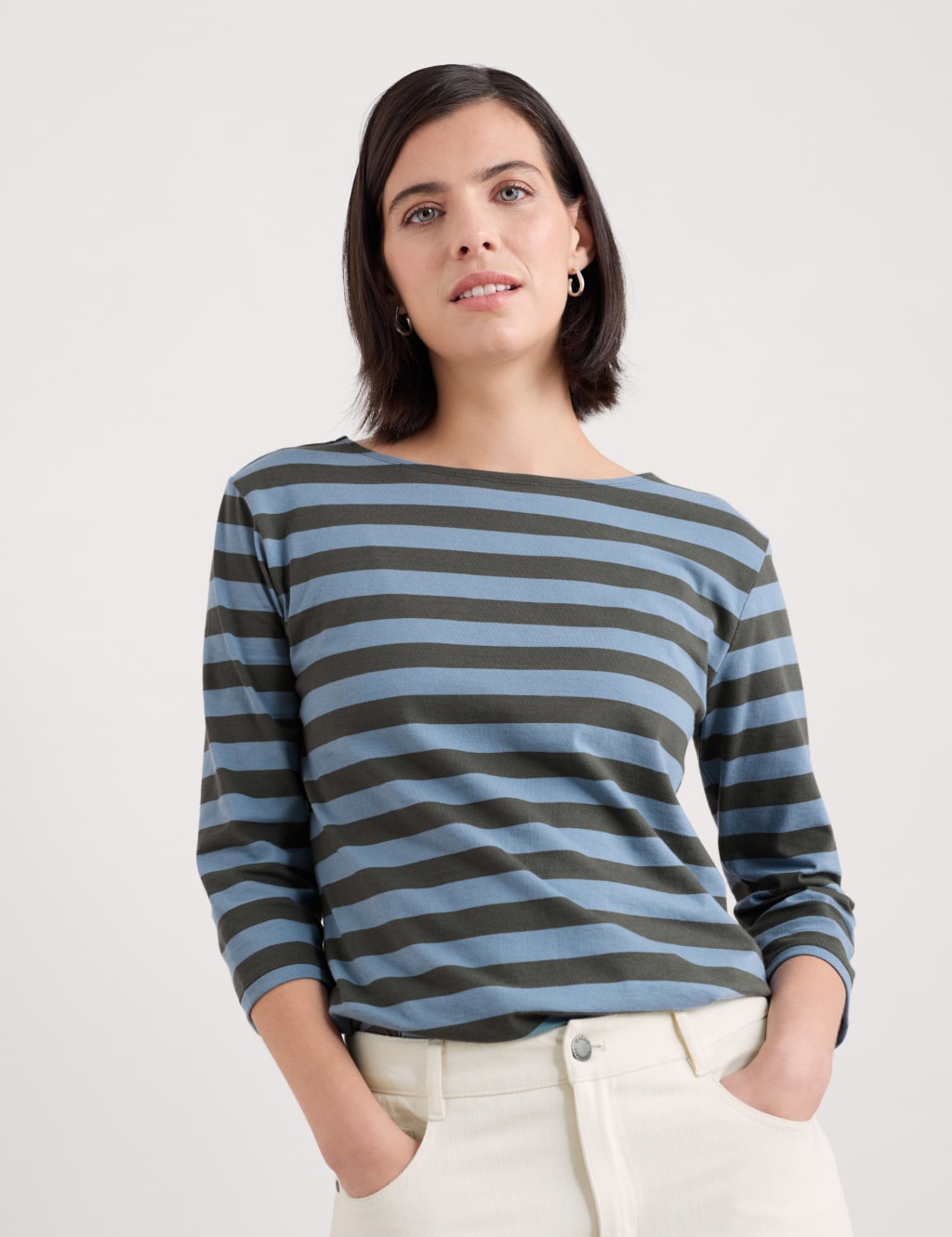 Pure Cotton Striped Top 3 of 5