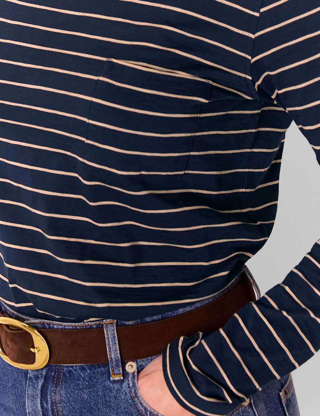 Pure Cotton Striped Top 3 of 4