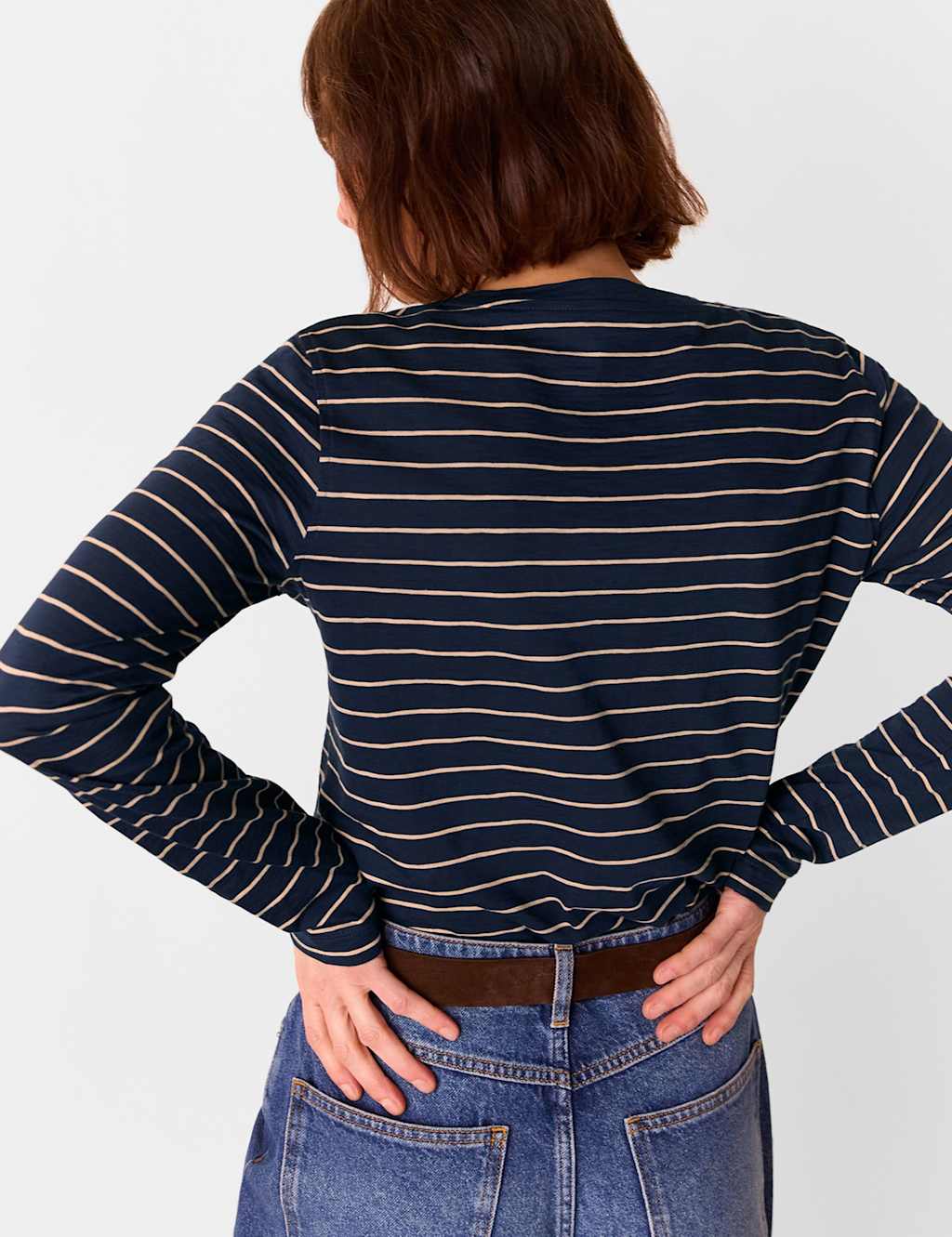 Pure Cotton Striped Top 4 of 4