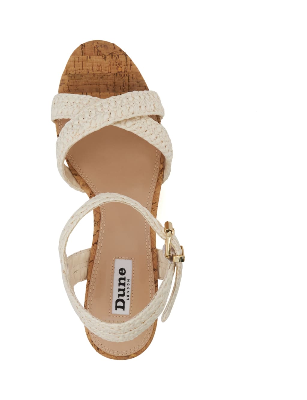 Wide Fit Woven Strappy Wedge Sandals Dune London M S