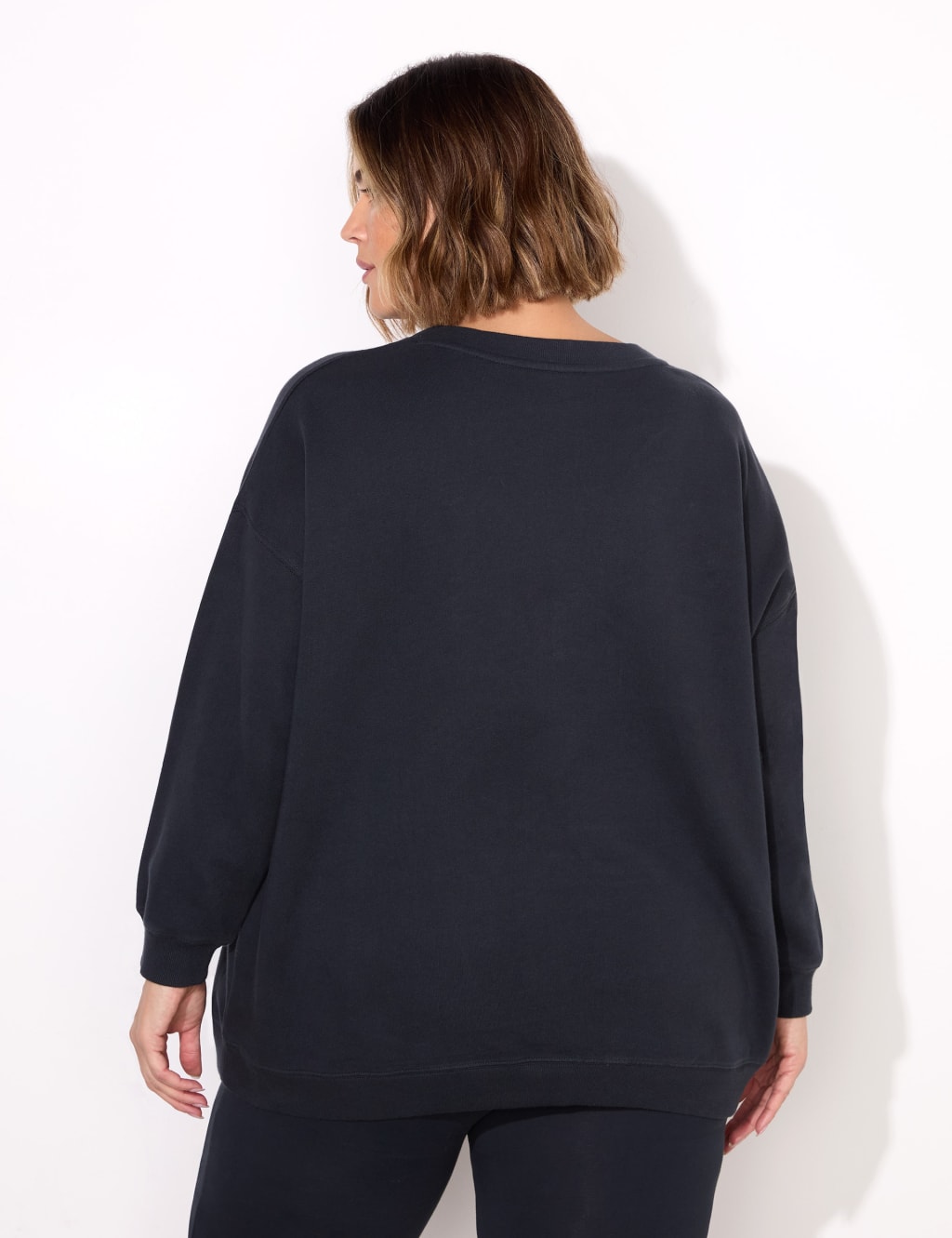 Pure Cotton Oversized Slogan Sweatshirt 3 of 3