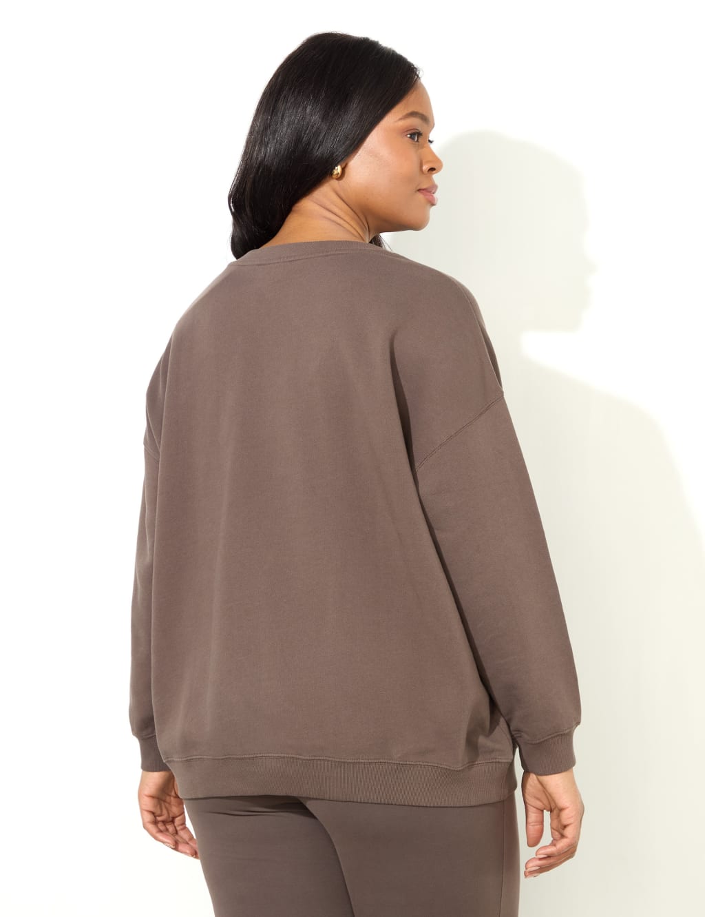 Pure Cotton Embroidered Relaxed Sweatshirt 5 of 5