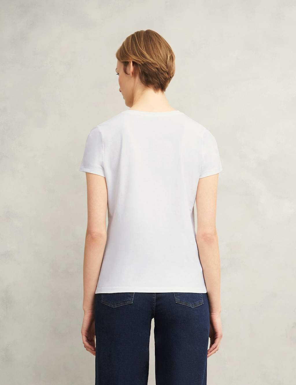 Pure Cotton Embroidered Flower T-Shirt 5 of 7