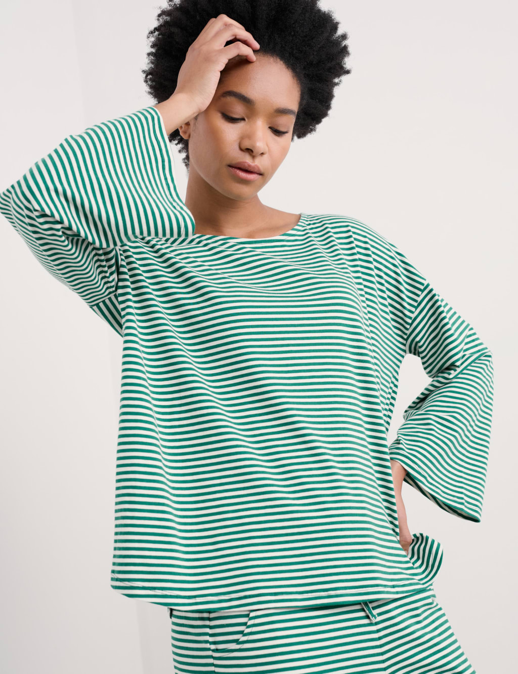 Cotton Rich Striped Pyjama Set 4 of 4