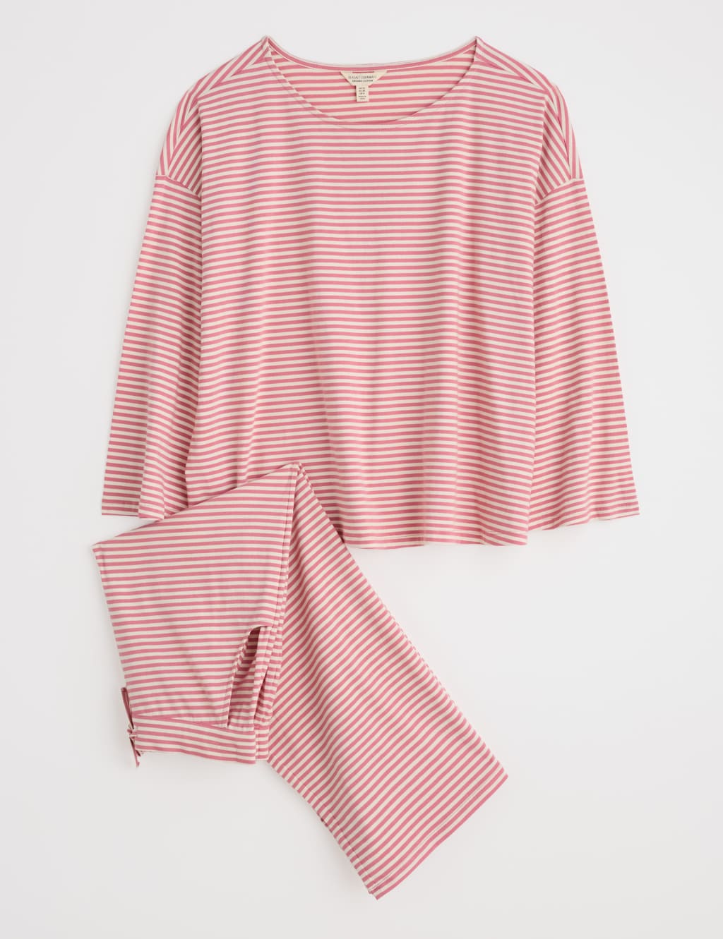 Cotton Rich Striped Cropped Pyjama Set 2 of 4