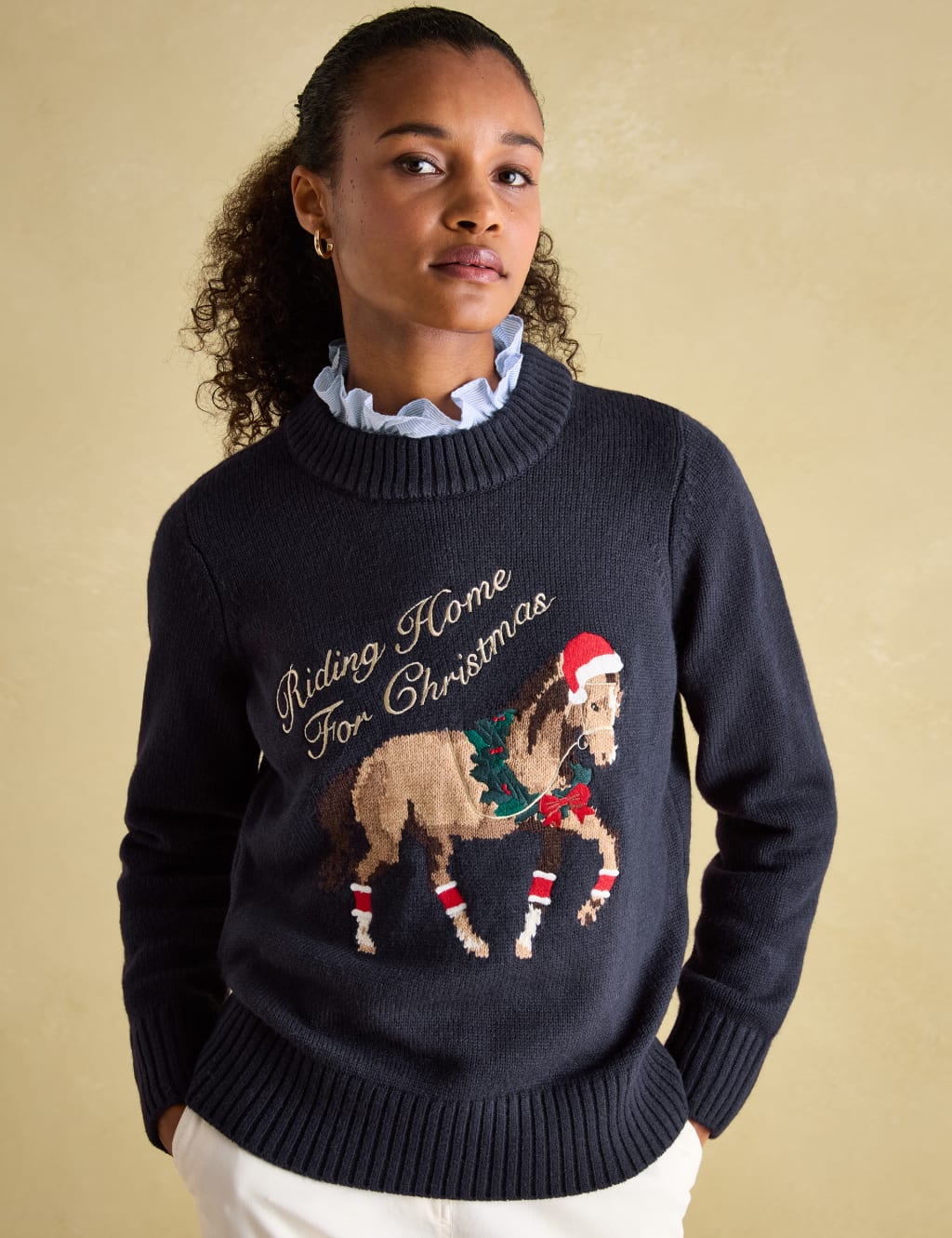 Wool crew neck jumper hot sale