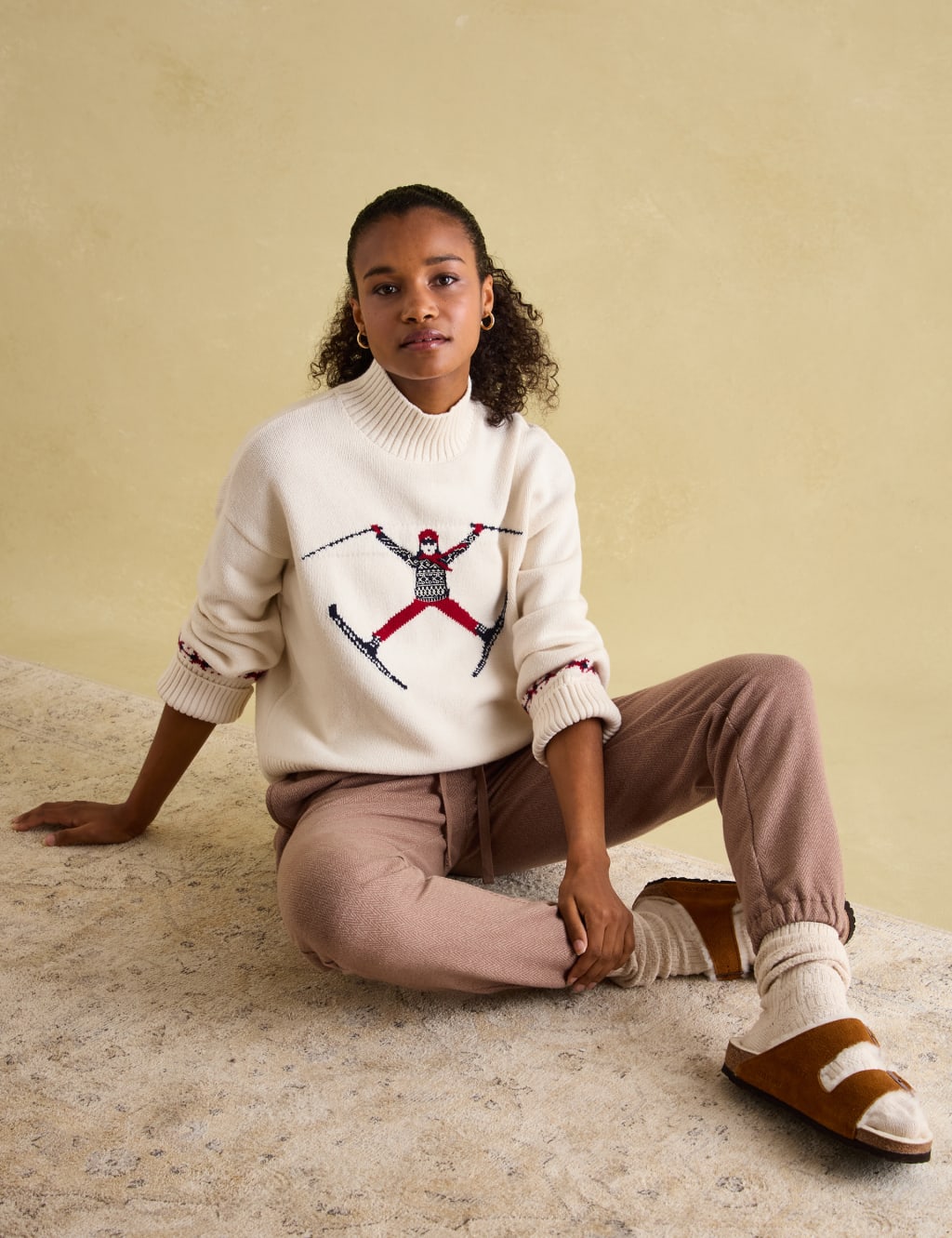 Textured Funnel Neck Jumper with Wool 3 of 7