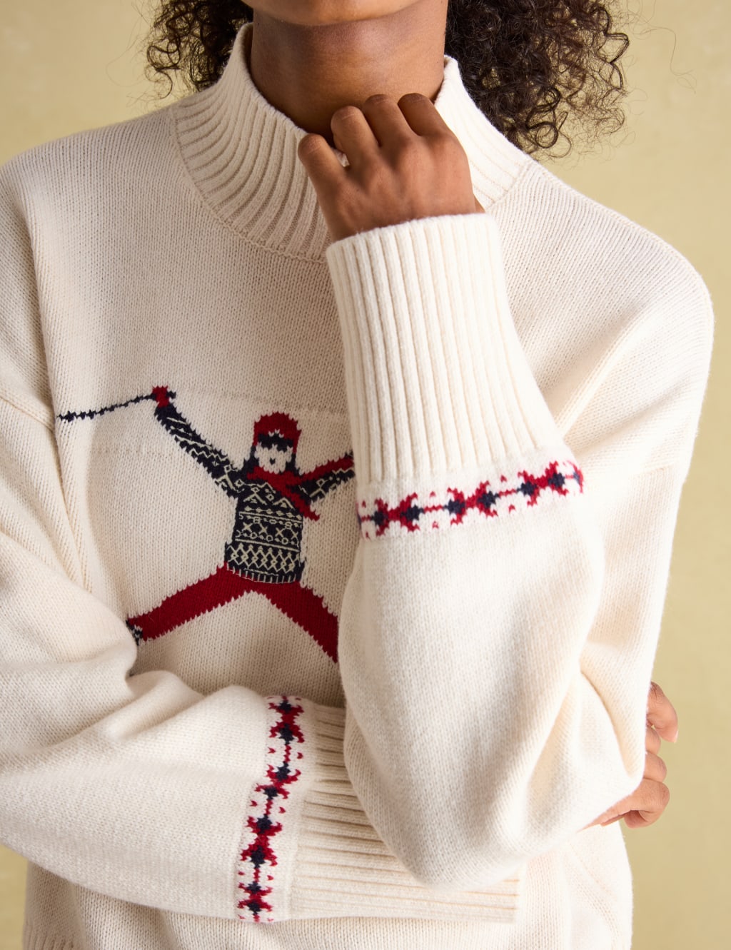 Textured Funnel Neck Jumper with Wool 6 of 7