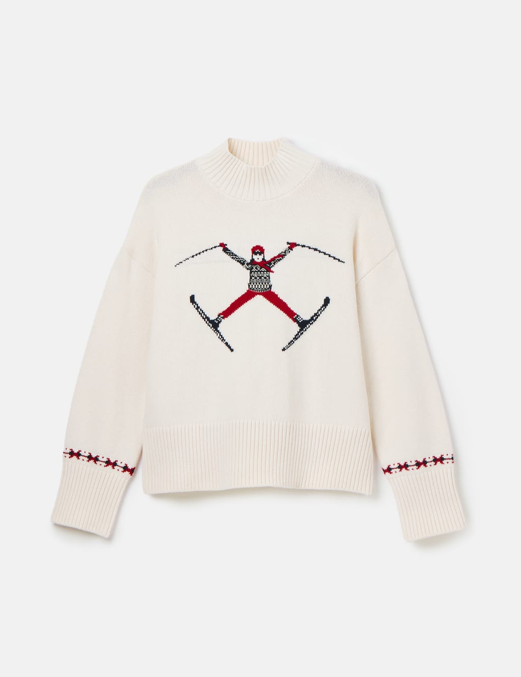 Textured Funnel Neck Jumper with Wool 2 of 7