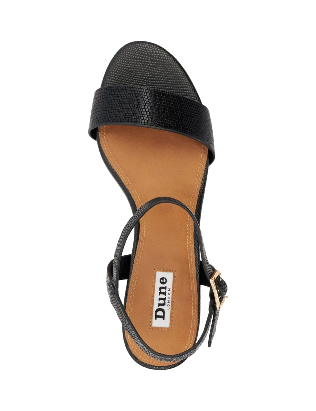 Wide Fit Leather Block Heel Strappy Sandals Dune London M S
