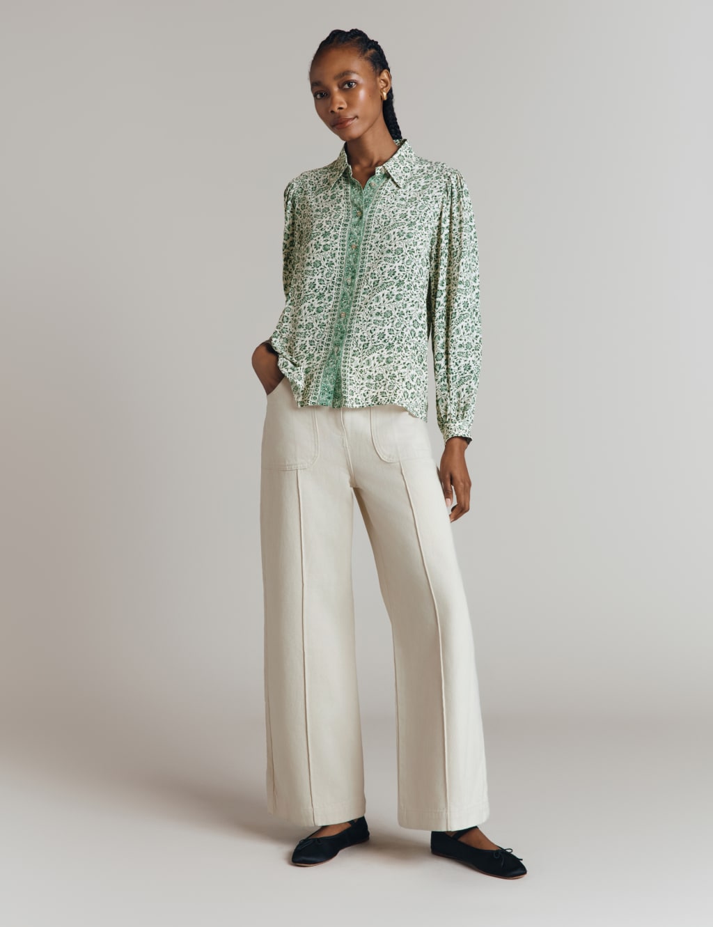 High Waisted Wide Leg Jeans 2 of 3