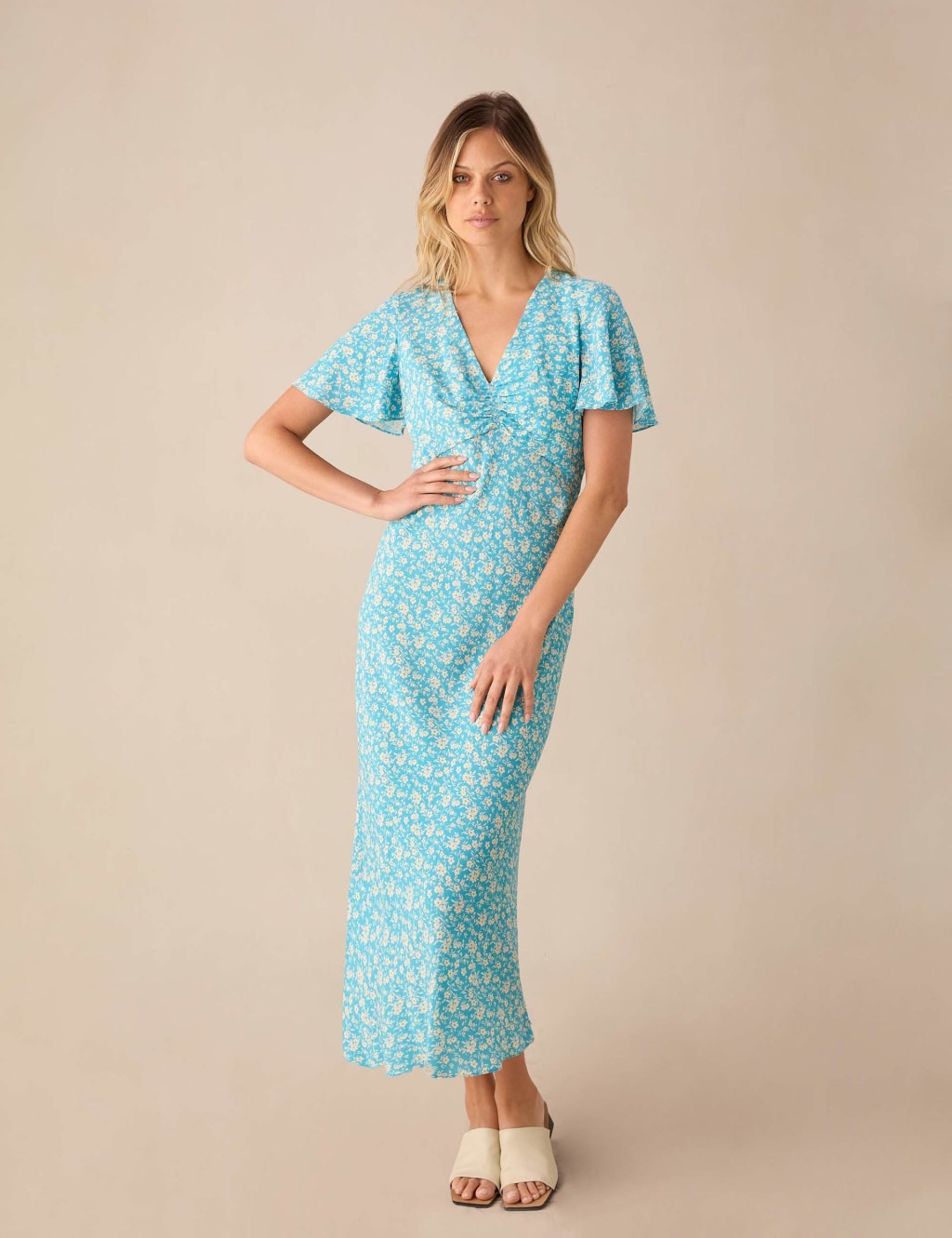 Floral tea dress midi outlet