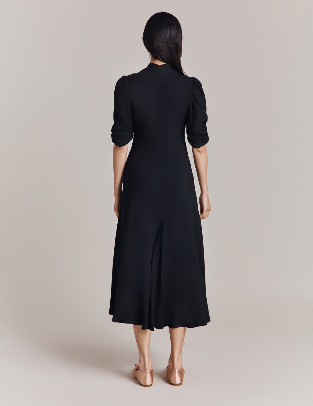 V-Neck Midi Skater Dress 2 of 4