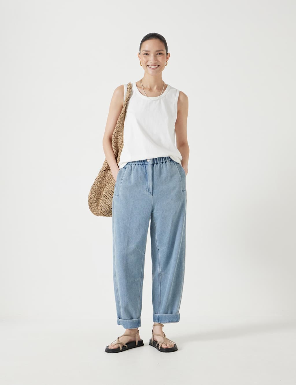 Pure Cotton Relaxed Vest 3 of 5