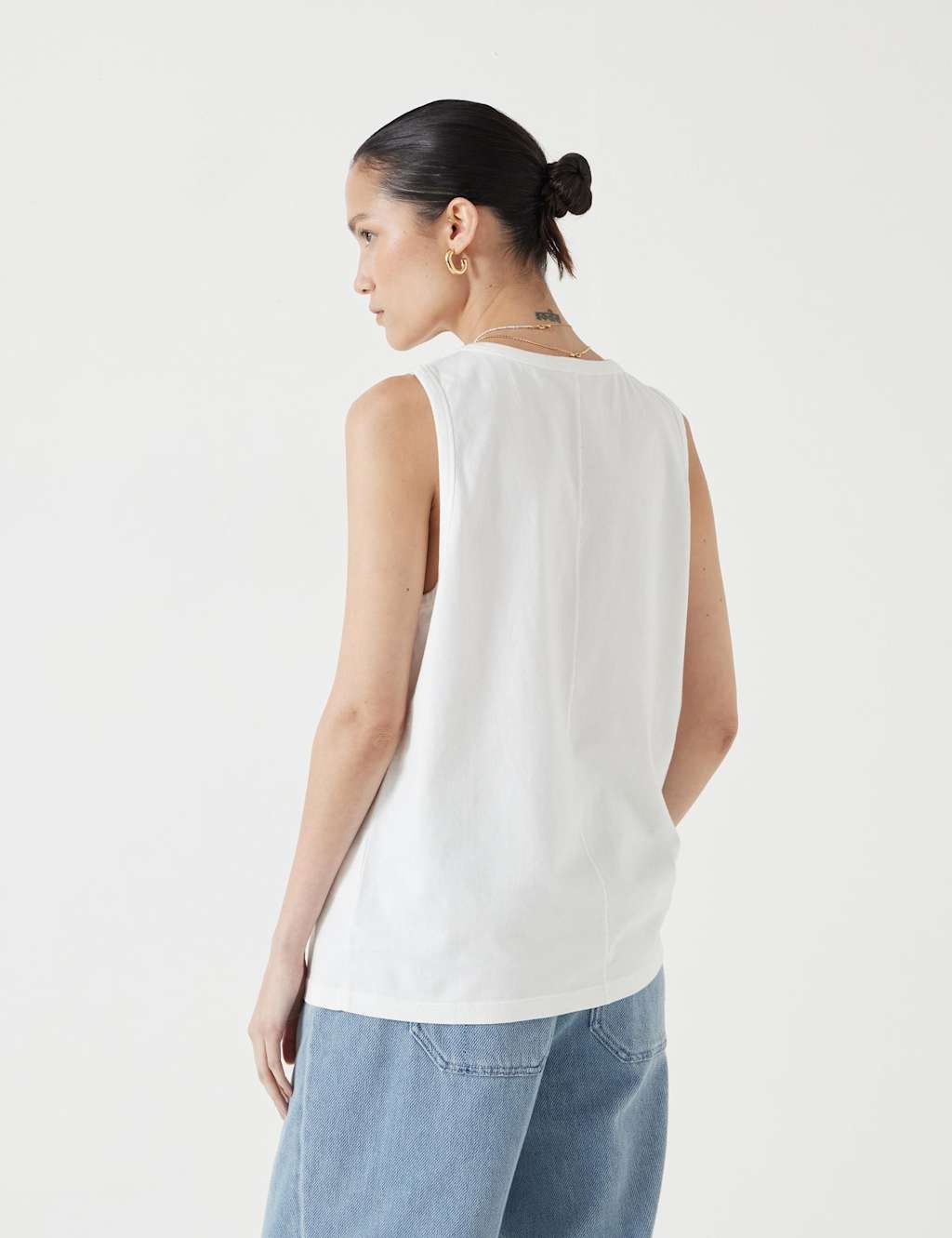 Pure Cotton Relaxed Vest 5 of 5