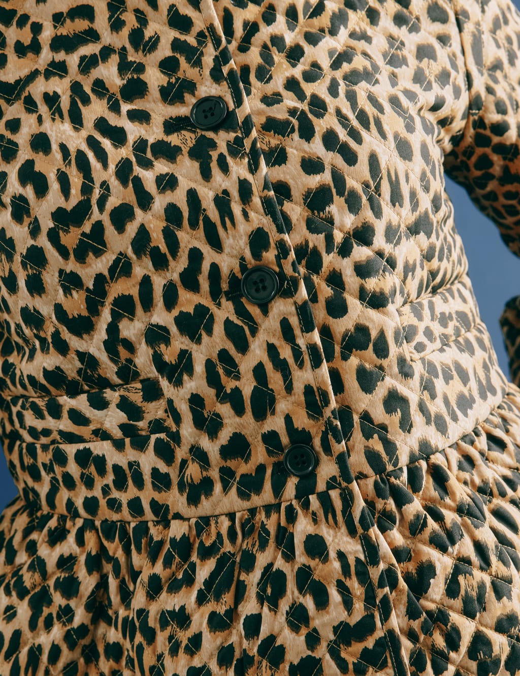 Pure Cotton Animal Print Quilted Jacket 6 of 6