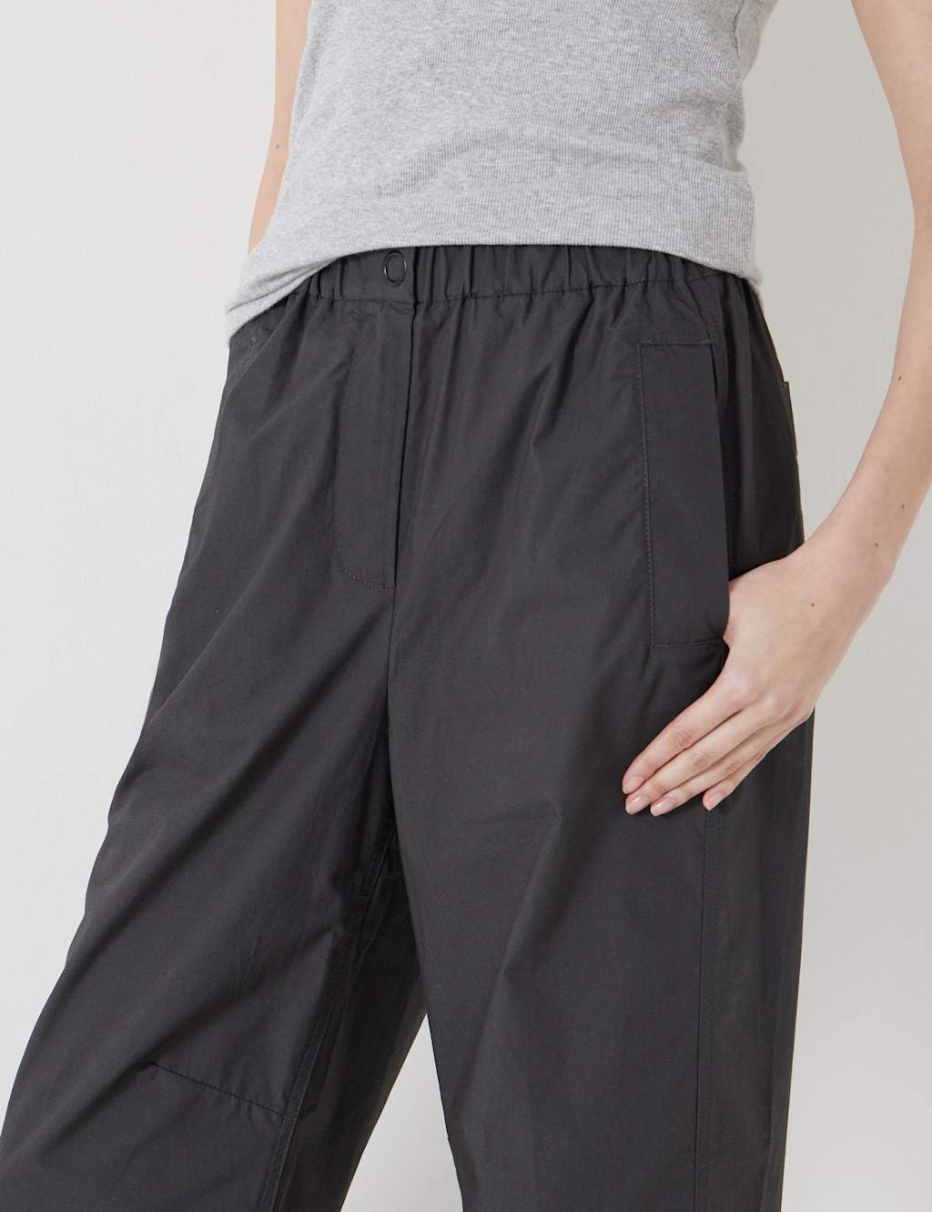 Pure Cotton Tapered Trousers 5 of 5