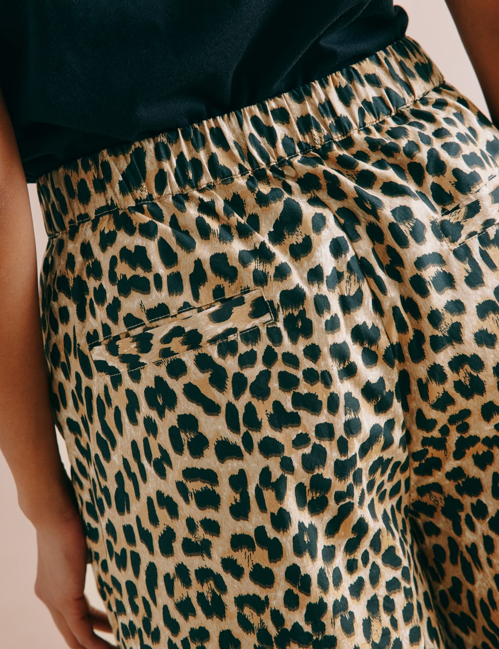 Pure Cotton Animal Print Wide Leg Culottes 6 of 6