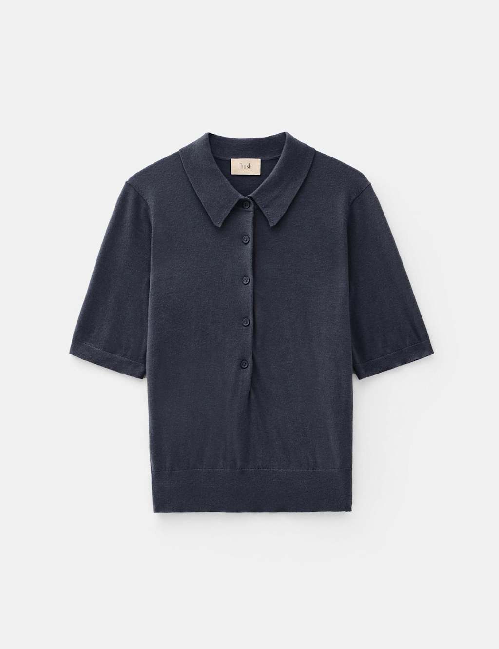 Wool Blend Collared Neck Knitted Top 2 of 5