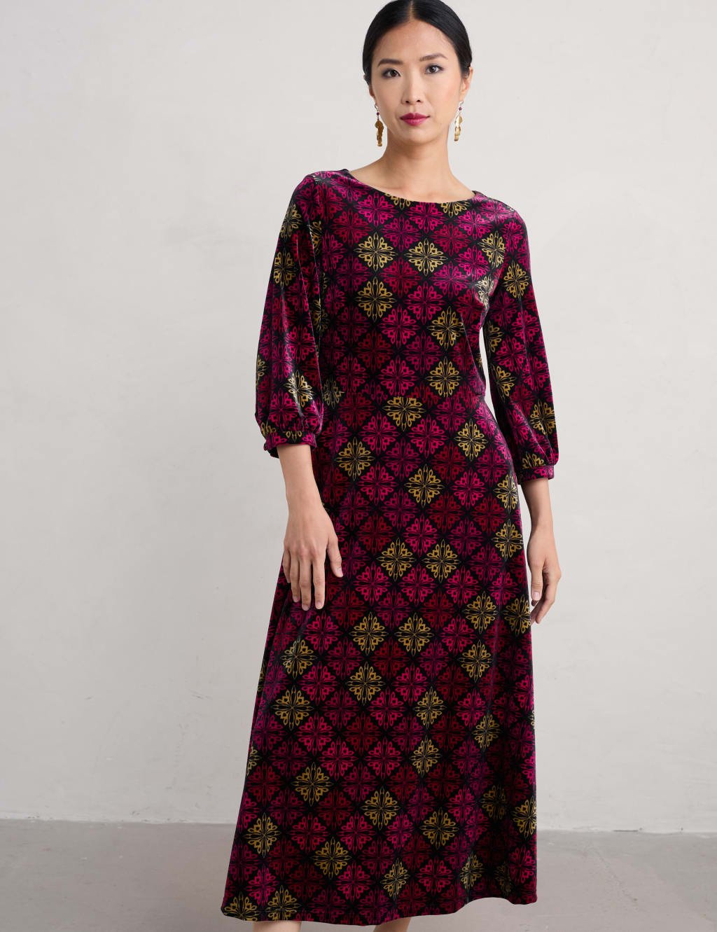 Sea salt velvet dress on sale