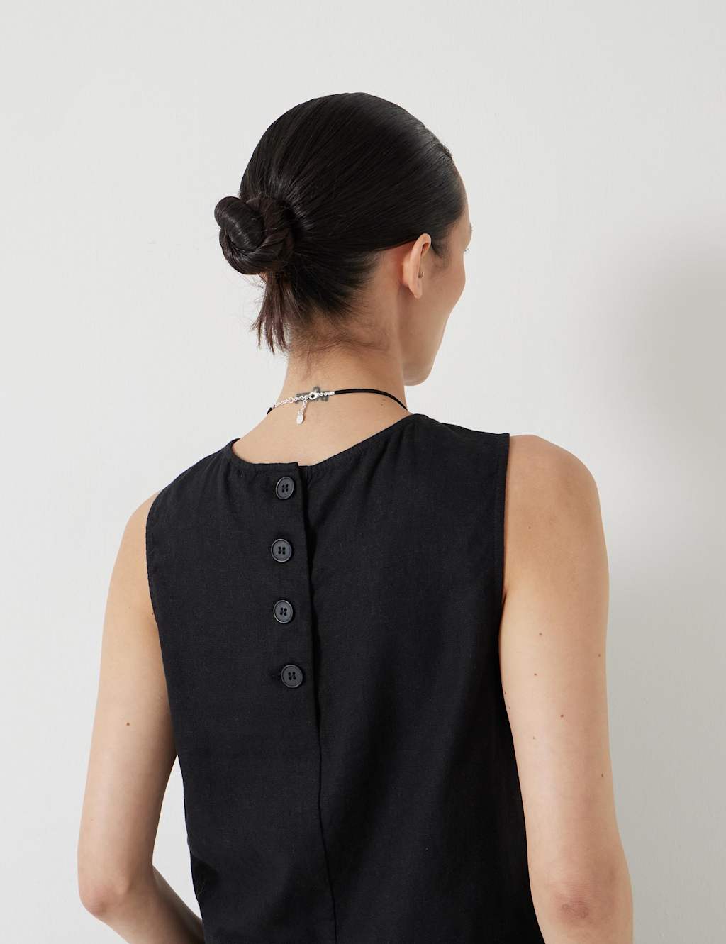 Linen Blend Shell Top 4 of 5
