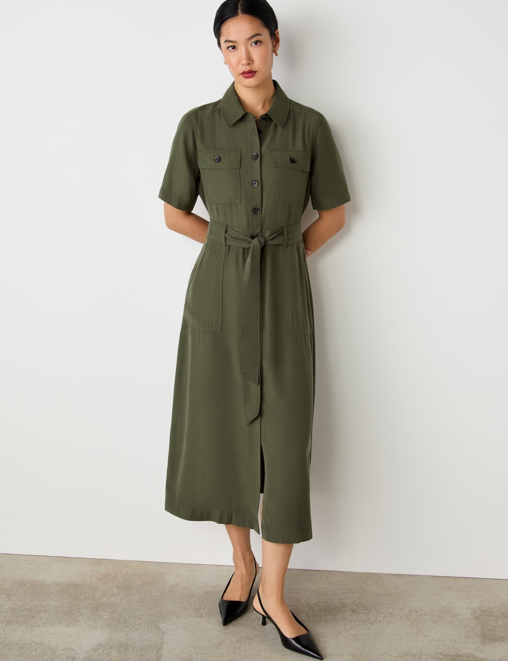 Midi Shirt Dress 2 of 4