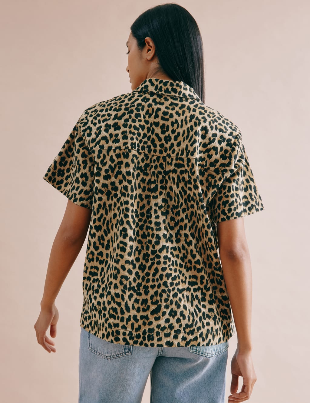 Cotton Rich Animal Print Collared Shirt 4 of 5