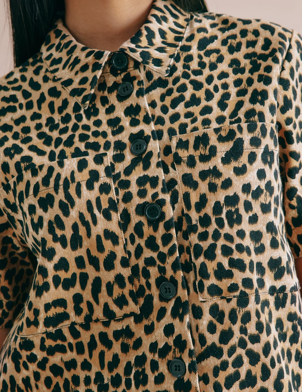 Cotton Rich Animal Print Collared Shirt 5 of 5
